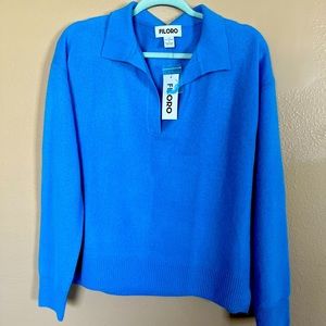 100% Cashmere Floro Sweater size L